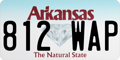 AR license plate 812WAP