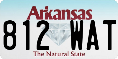 AR license plate 812WAT