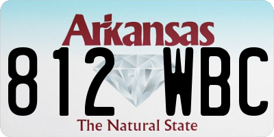 AR license plate 812WBC