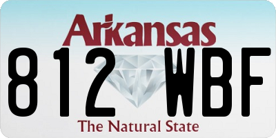AR license plate 812WBF