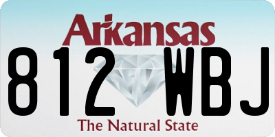 AR license plate 812WBJ