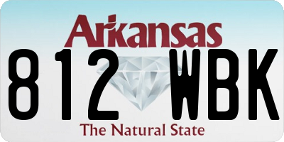 AR license plate 812WBK