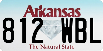 AR license plate 812WBL