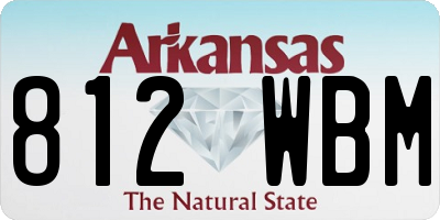 AR license plate 812WBM