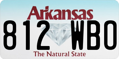 AR license plate 812WBO
