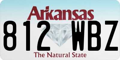 AR license plate 812WBZ