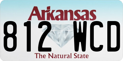 AR license plate 812WCD