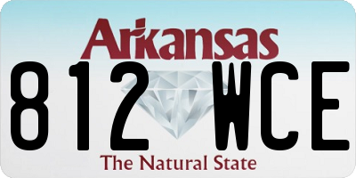 AR license plate 812WCE