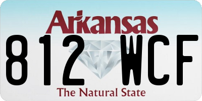 AR license plate 812WCF