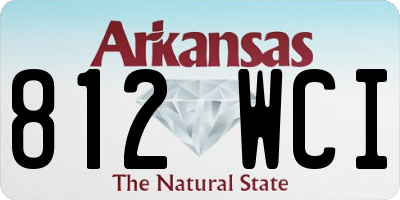 AR license plate 812WCI