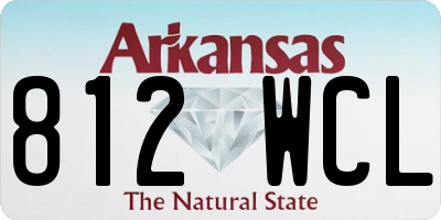 AR license plate 812WCL
