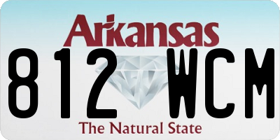 AR license plate 812WCM