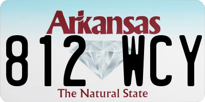 AR license plate 812WCY
