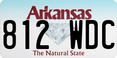 AR license plate 812WDC