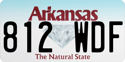 AR license plate 812WDF