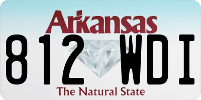 AR license plate 812WDI