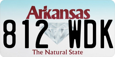 AR license plate 812WDK