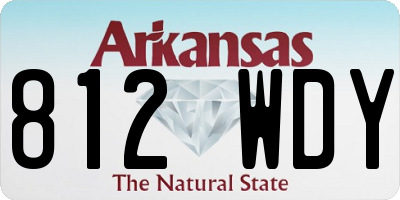 AR license plate 812WDY