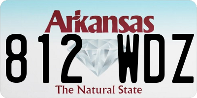 AR license plate 812WDZ