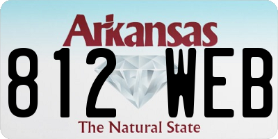 AR license plate 812WEB
