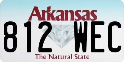 AR license plate 812WEC