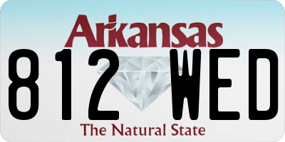AR license plate 812WED