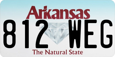 AR license plate 812WEG