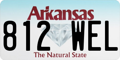 AR license plate 812WEL