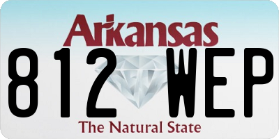 AR license plate 812WEP