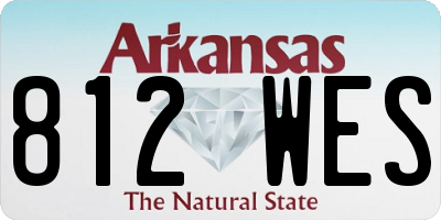 AR license plate 812WES
