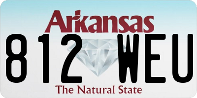 AR license plate 812WEU