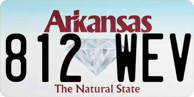 AR license plate 812WEV