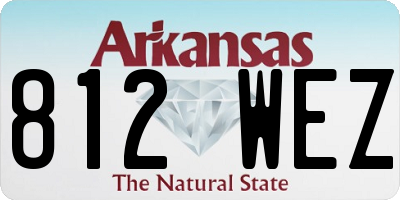 AR license plate 812WEZ
