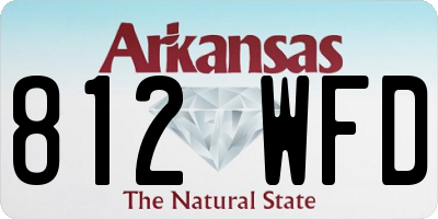 AR license plate 812WFD