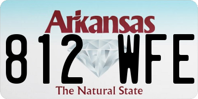 AR license plate 812WFE