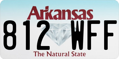AR license plate 812WFF