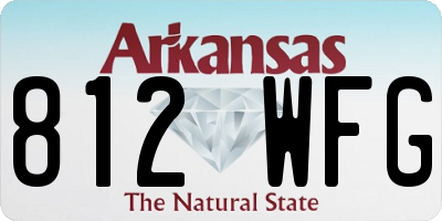 AR license plate 812WFG