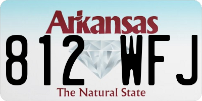 AR license plate 812WFJ