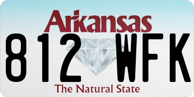 AR license plate 812WFK
