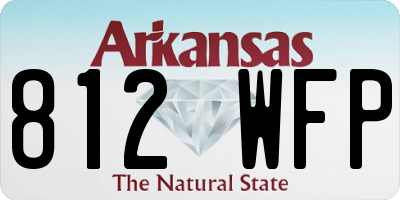 AR license plate 812WFP