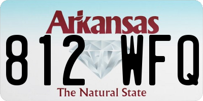 AR license plate 812WFQ