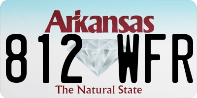 AR license plate 812WFR
