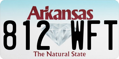 AR license plate 812WFT