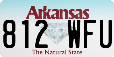 AR license plate 812WFU