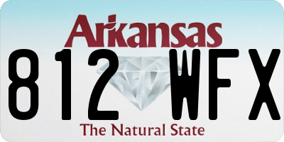 AR license plate 812WFX
