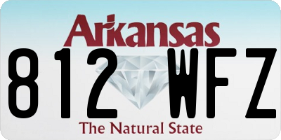 AR license plate 812WFZ