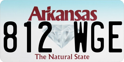 AR license plate 812WGE