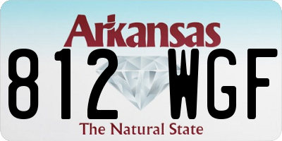 AR license plate 812WGF