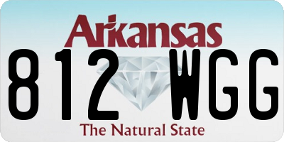 AR license plate 812WGG