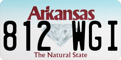 AR license plate 812WGI